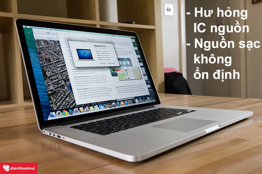Nguy&ecirc;n nh&acirc;n l&agrave;m hư nguồn tr&ecirc;n Macbook Pro 2013 v&agrave; c&aacute;ch khắc phục