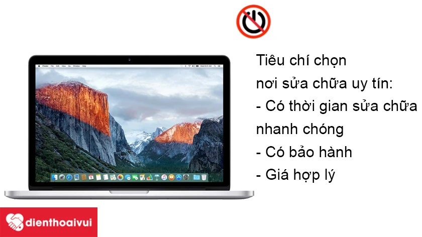 C&aacute;ch chọn nơi sửa chữa Macbook Pro 2016 uy t&iacute;n