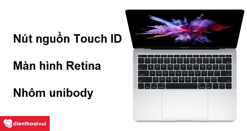 M&agrave;n h&igrave;nh Retina hiển thị sống động c&ugrave;ng bảo mật mở m&aacute;y bằng Touch ID