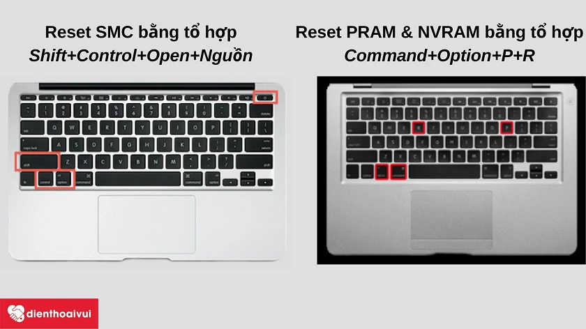 Reset SMC v&agrave; PRAM