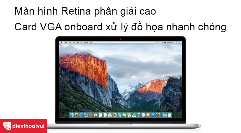 Macbook Pro 2015 &ndash; M&agrave;n h&igrave;nh Retina phủ nano chống ch&oacute;i