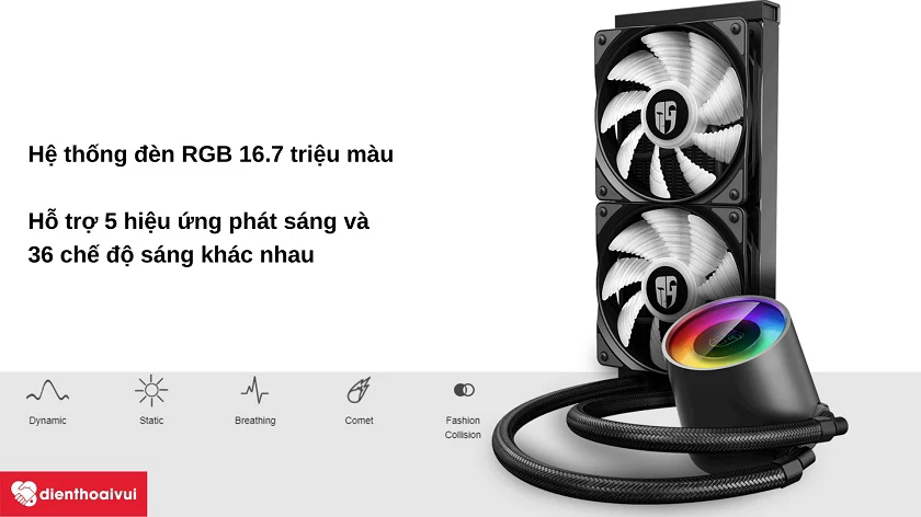 Tản nhiệt nước AIO Deepcool Castle 240RGB V2