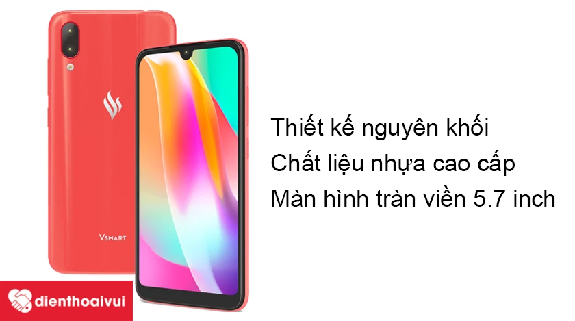 Vsmart Star sở hữu hiệu năng ổn định, thiết kế nguy&ecirc;n khối v&agrave; m&agrave;n h&igrave;nh IPS LCD 5.7 inch