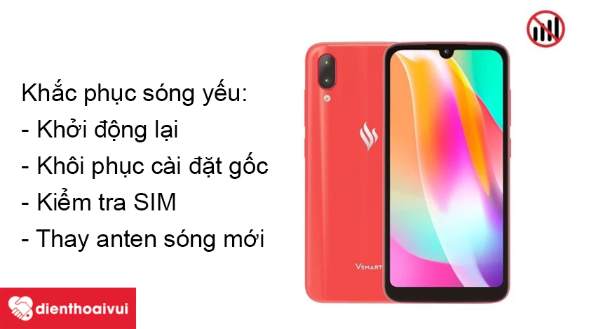 Khắc phục lỗi mất s&oacute;ng tr&ecirc;n điện thoại