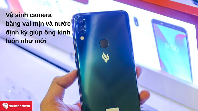 Hướng dẫn vệ sinh ống kính camera cho Vsmart Active 1 Plus