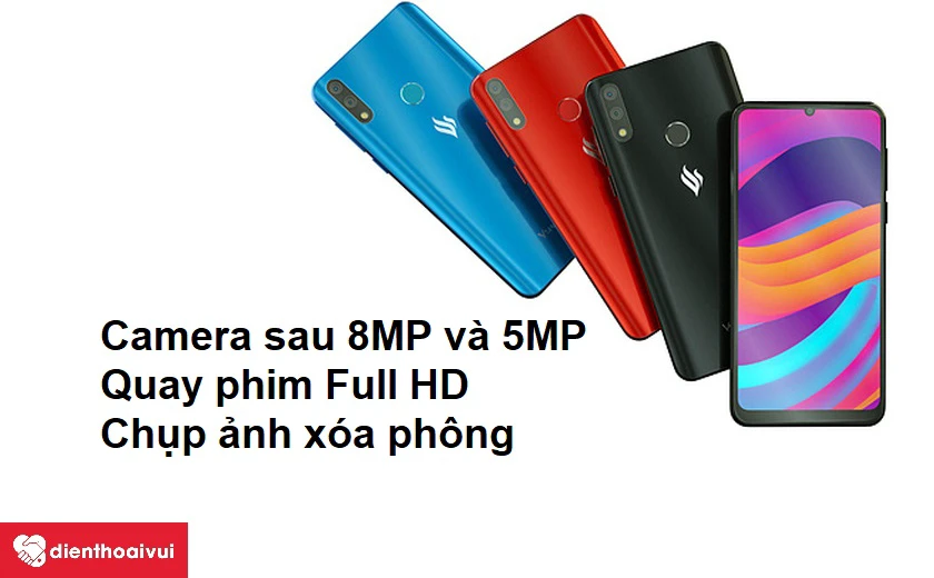 Bộ đôi camera sau 8MP và 5MP cho khả năng chụp ảnh xóa phông