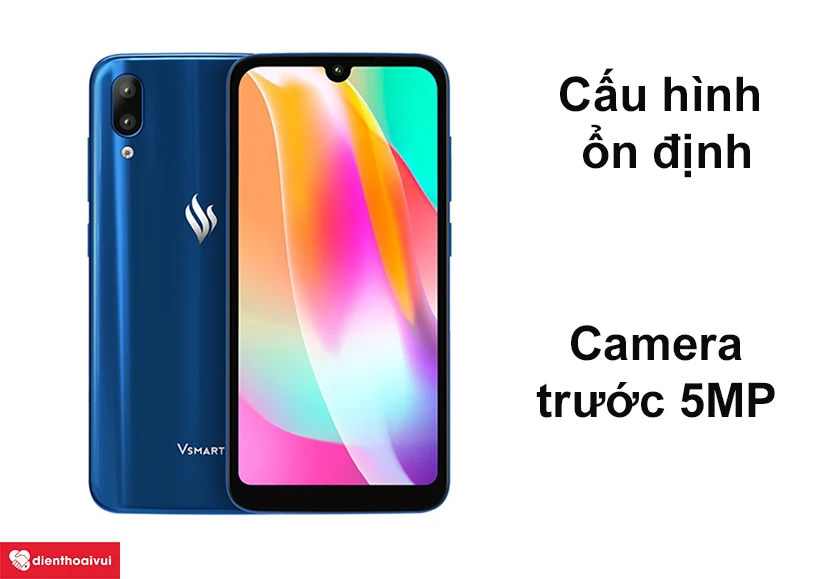 Cấu hình ổn định, camera trước 5MP cho hình ảnh sắc nét