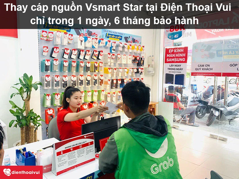 Thay c&aacute;p nguồn Vsmart Star uy t&iacute;n, chất lượng, gi&aacute; hợp l&yacute; tại Điện Thoại Vui