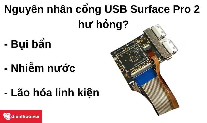 Nguyên nhân khiến cổng USB Surface Pro 2 bị hỏng?