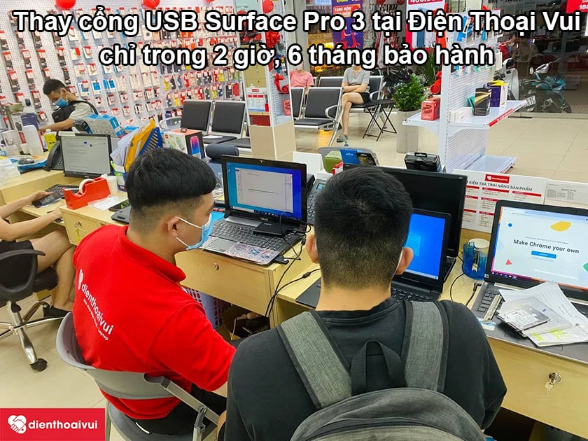 Thay cổng USB Surface Pro 3 