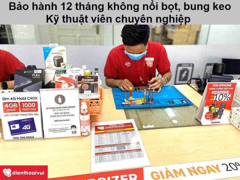 Thay k&iacute;nh Vsmart Joy 3 lấy ngay, chuy&ecirc;n nghiệp, đảm bảo chất lượng tại Điện Thoại Vui