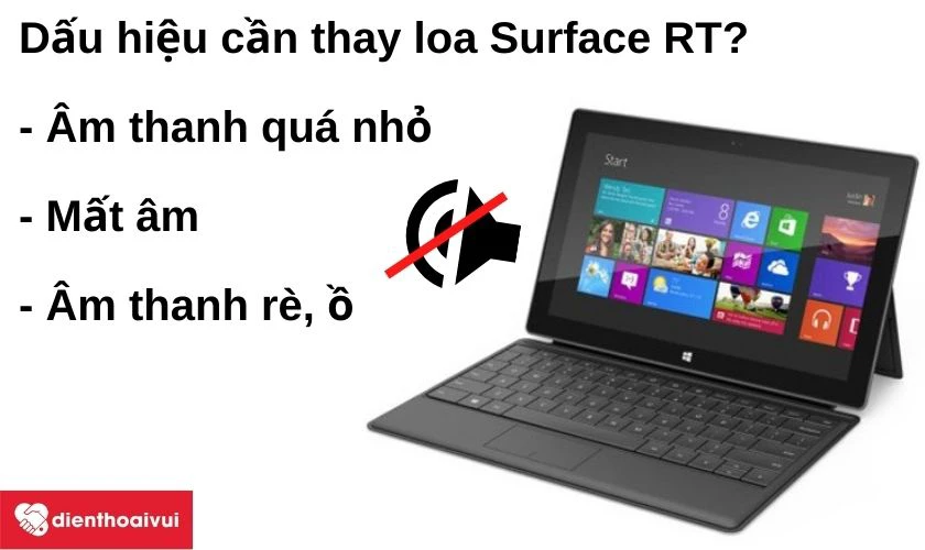 Dấu hiệu cần thay loa Surface RT?