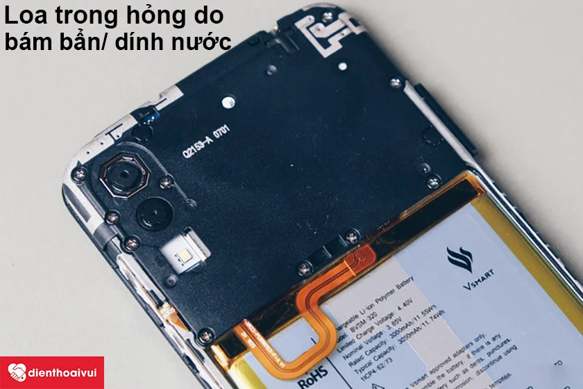 Loa trong hư hỏng do nước