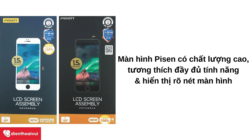 M&agrave;n h&igrave;nh Pisen cho iPhone 8 Plus c&oacute; g&igrave; kh&aacute;c biệt so với m&agrave;n h&igrave;nh thường?