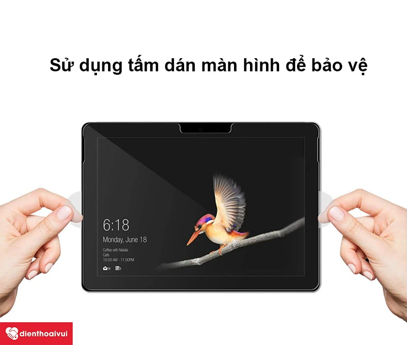 Cách bảo vệ màn hình Surface Go