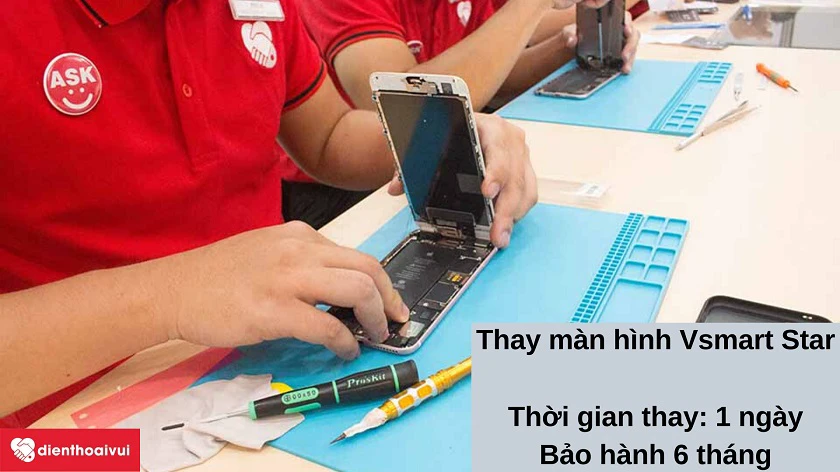 Dịch vụ thay màn hình Vsmart Star chất lượng cao, giá phải chăng tại Điện Thoại Vui
