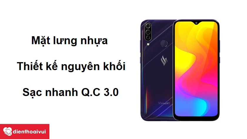 Thiết kế nguy&ecirc;n khối khung v&agrave; mặt lưng nhựa nhẹ nh&agrave;ng nhưng cứng c&aacute;p
