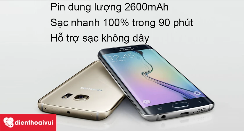 Pin 2600mAh hỗ trợ sạc nhanh sẵn s&agrave;ng sử dụng mọi l&uacute;c