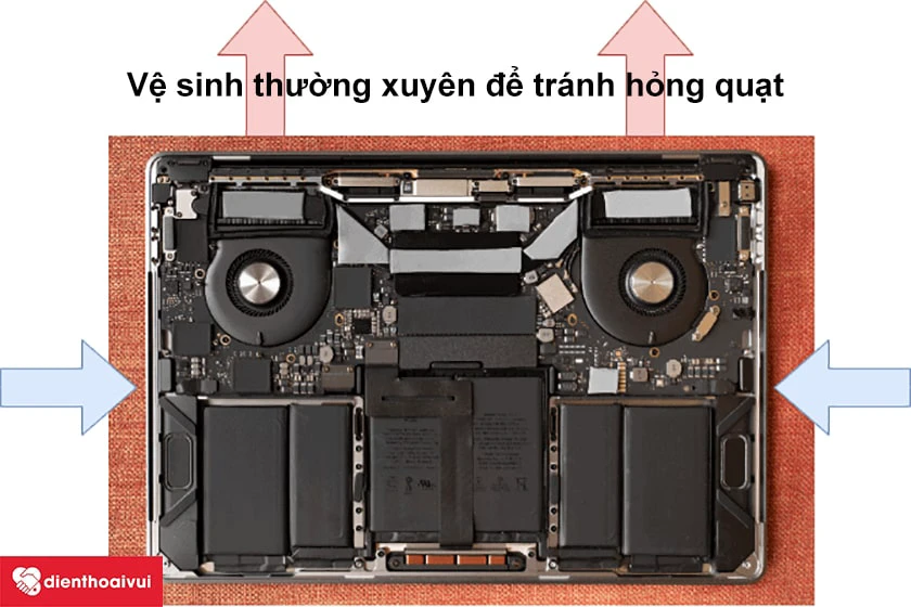 C&aacute;ch tr&aacute;nh l&agrave;m hỏng quạt Macbook Air 2011