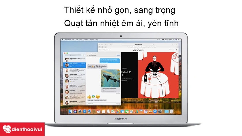 Macbook Air 2012 &ndash; Thời lượng pin tr&acirc;u, thiết kế nhỏ gọn thuận tiện di chuyển