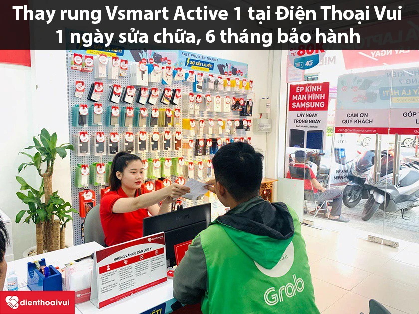Thay rung Vsmart Active 1 gi&aacute; rẻ, uy t&iacute;n tại Điện Thoại Vui