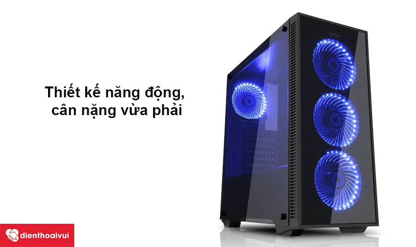 Thiết kế năng động, c&acirc;n nặng vừa phải