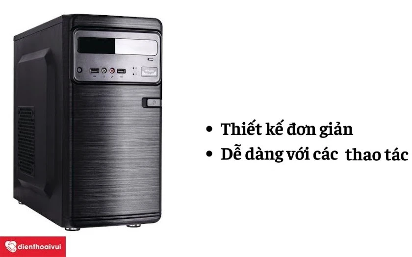Case m&aacute;y t&iacute;nh Patriot Mini HP101 c&oacute; thiết kế đơn giản, dễ thao t&aacute;c
