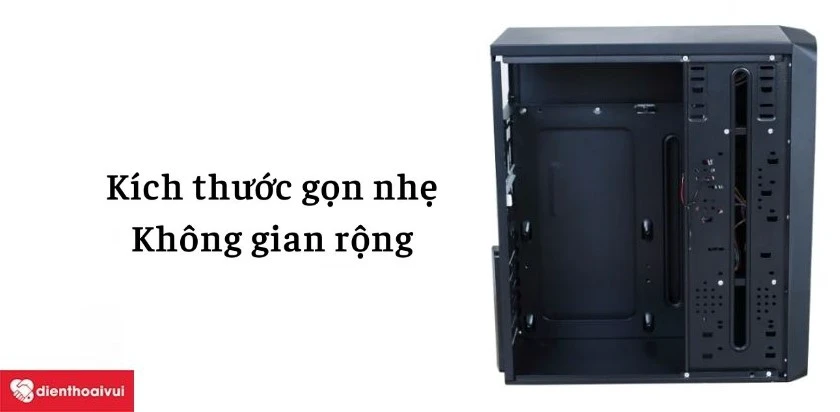 K&iacute;ch thước gọn nhẹ, kh&ocirc;ng gian rộng