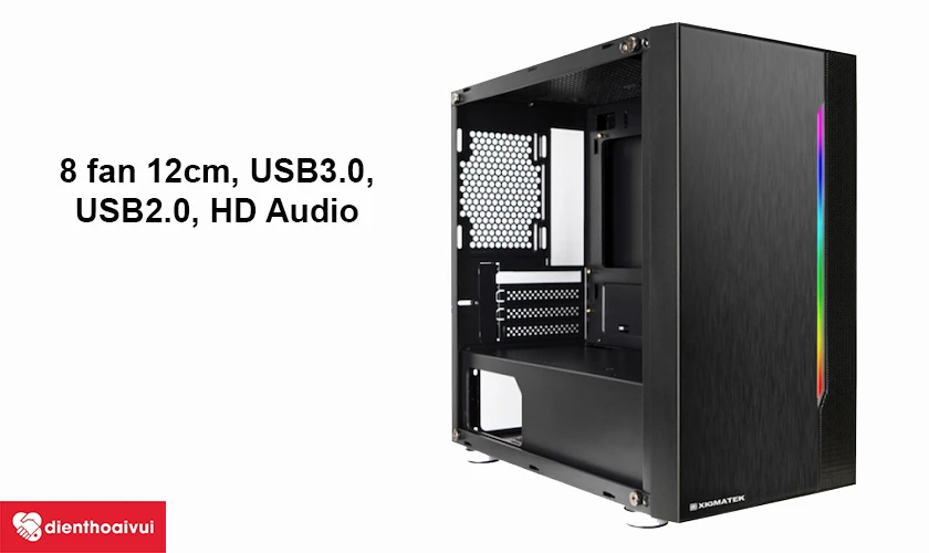 Case m&aacute;y t&iacute;nh Xigmatek Gemini hỗ trợ l&agrave;m m&aacute;t li&ecirc;n tục, hiệu quả