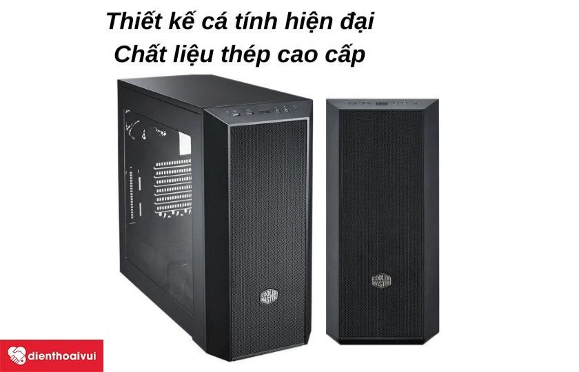 Th&ugrave;ng Case Cooler Master MasterBox 5 Black Window thiết kế c&aacute; t&iacute;nh, tho&aacute;t nhiệt tốt
