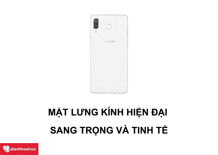 Samsung Galaxy A8 Star - Mặt lưng kính hiện đại 