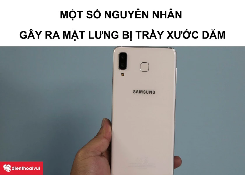 Hướng dẫn tăng độ sáng bóng cho mặt kính lưng Samsung A8 Star