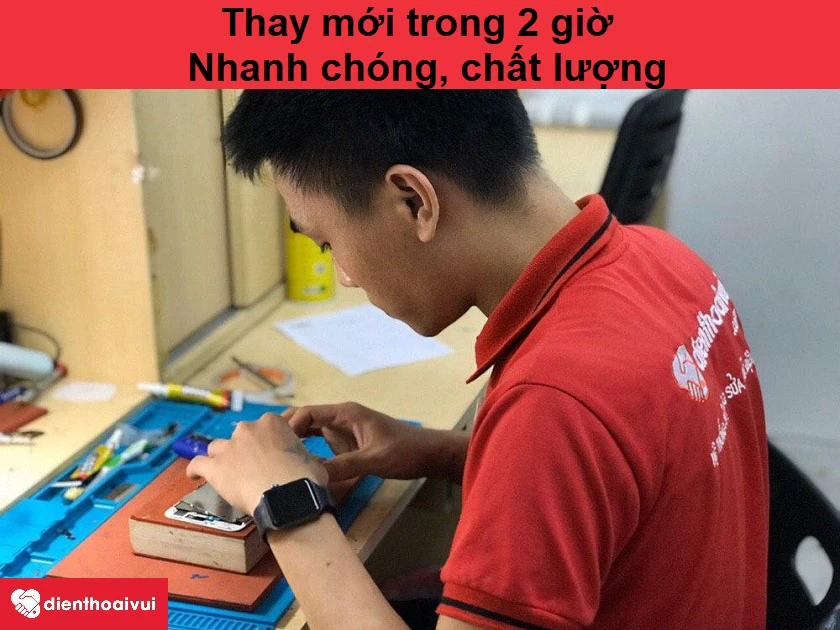Thay k&iacute;nh cảm ứng Samsung A01 nhanh ch&oacute;ng, chuy&ecirc;n nghiệp tại Điện Thoại Vui