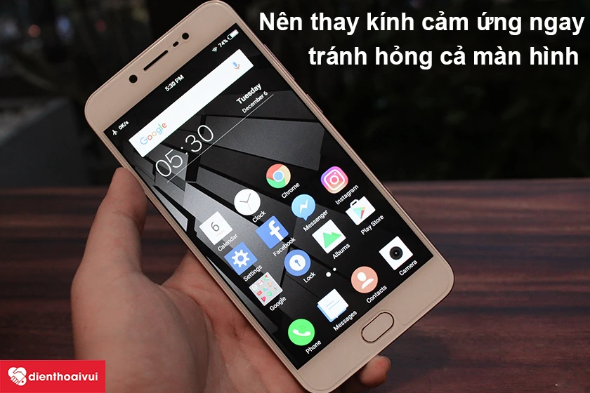 Thay k&iacute;nh cảm ứng điện thoại mới