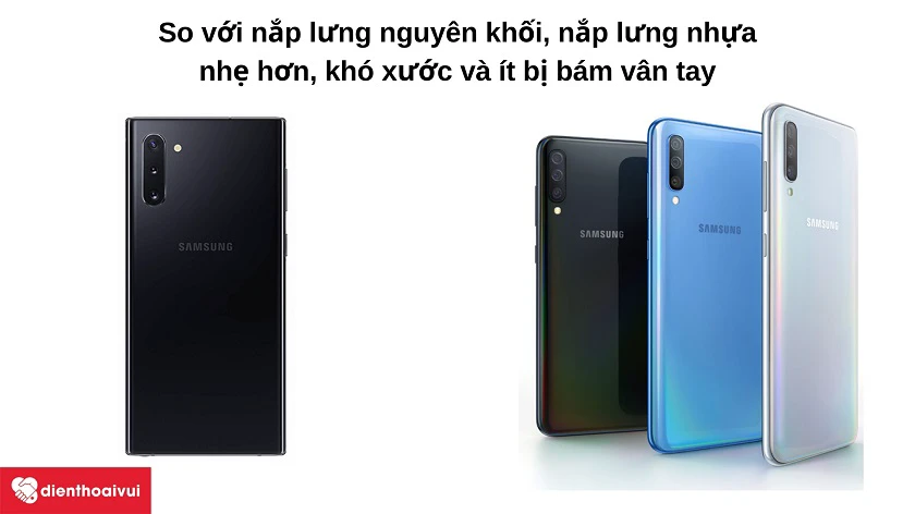 Ưu điểm của nắp lưng nhựa trên các dòng điện thoại thông minh