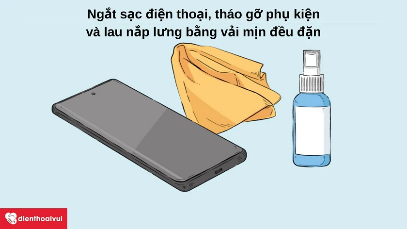 Cách vệ sinh nắp lưng nhựa hiệu quả cho Samsung Galaxy A70