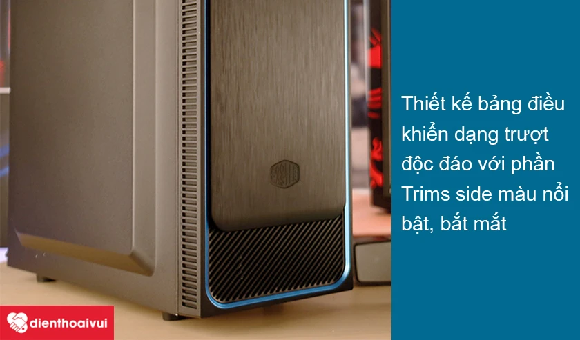 Th&ugrave;ng case Cooler Master MasterBox E500L viền m&agrave;u nổi bật