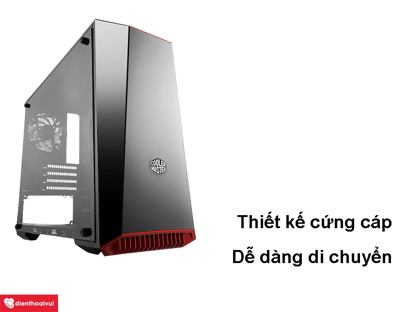 Case máy tính Cooler Master MasterBox Lite 3.1 TG có thiết kế với kiểu dáng mạnh mẽ, chất liệu cứng cáp