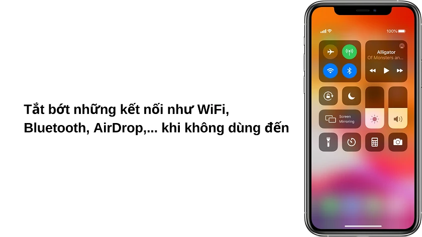 Tắt bớt những k&ecirc;́t n&ocirc;́i kh&ocirc;ng c&acirc;̀n thi&ecirc;́t l&agrave; c&aacute;ch tiết kiệm pin iPhone hữu &iacute;ch
