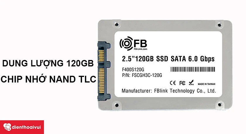 Tốc độ đọc 550MB / s, tốc độ ghi 350MB / s
