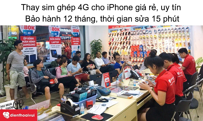 Thay sim gh&eacute;p 4G cho iPhone ở đ&acirc;u uy t&iacute;n, gi&aacute; rẻ tại H&agrave; Nội, HCM?