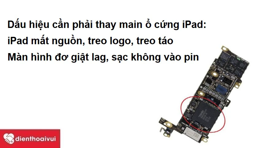 Những dấu hiệu cho thấy bạn cần phải thay main ổ cứng iPad