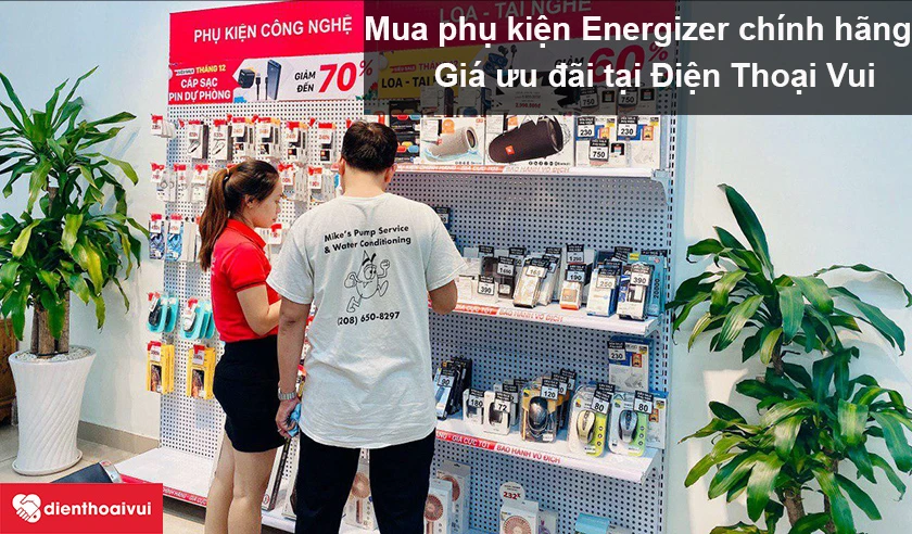 Mua ngay phụ kiện Energizer ch&iacute;nh h&atilde;ng, gi&aacute; ưu đ&atilde;i tại Điện Thoại Vui