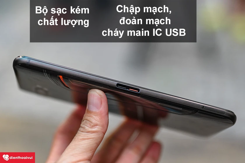 Nguy&ecirc;n nh&acirc;n dẫn đến việc điện thoại bị hư USB sạc
