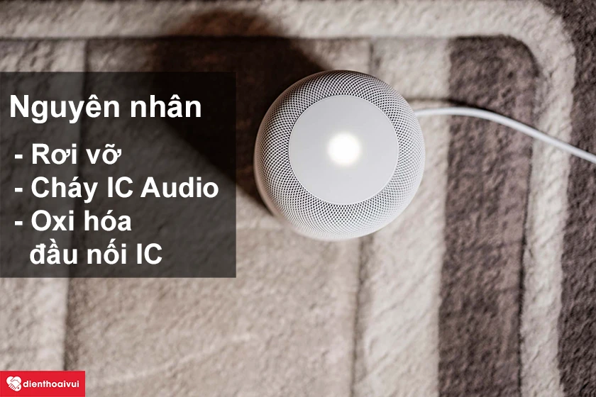 Nguy&ecirc;n nh&acirc;n dẫn đến việc hư Audio Homepod, Airpods
