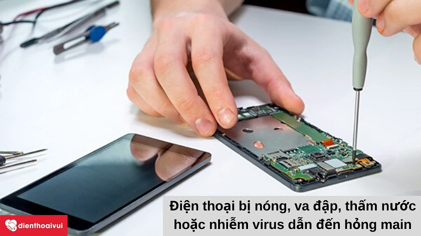 Nguy&ecirc;n nh&acirc;n d&acirc;̃n đ&ecirc;́n vi&ecirc;̣c hư main đi&ecirc;̣n thoại