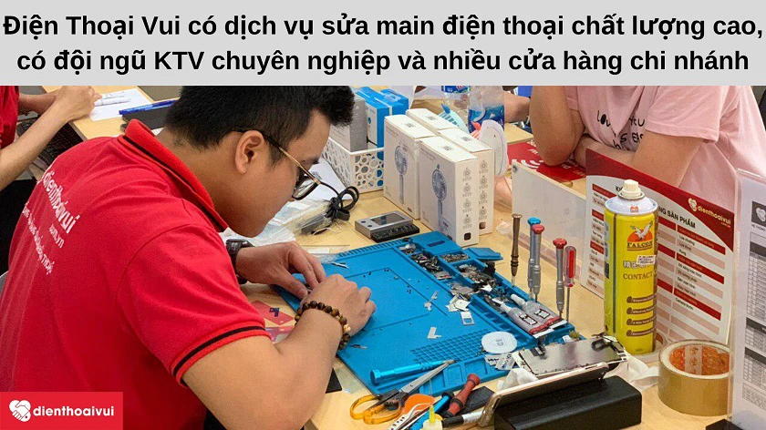 Sửa chữa main đi&ecirc;̣n thoại iPhone, Samsung, Xiaomi ở đ&acirc;u uy tín, giá rẻ tại Hà N&ocirc;̣i và TP. H&ocirc;̀ Chí Minh?