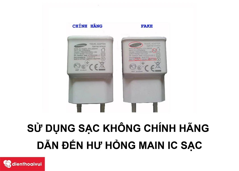 Nguy&ecirc;n nh&acirc;n dẫn đến việc Samsung sạc kh&ocirc;ng v&agrave;o điện, kh&ocirc;ng nhận sạc