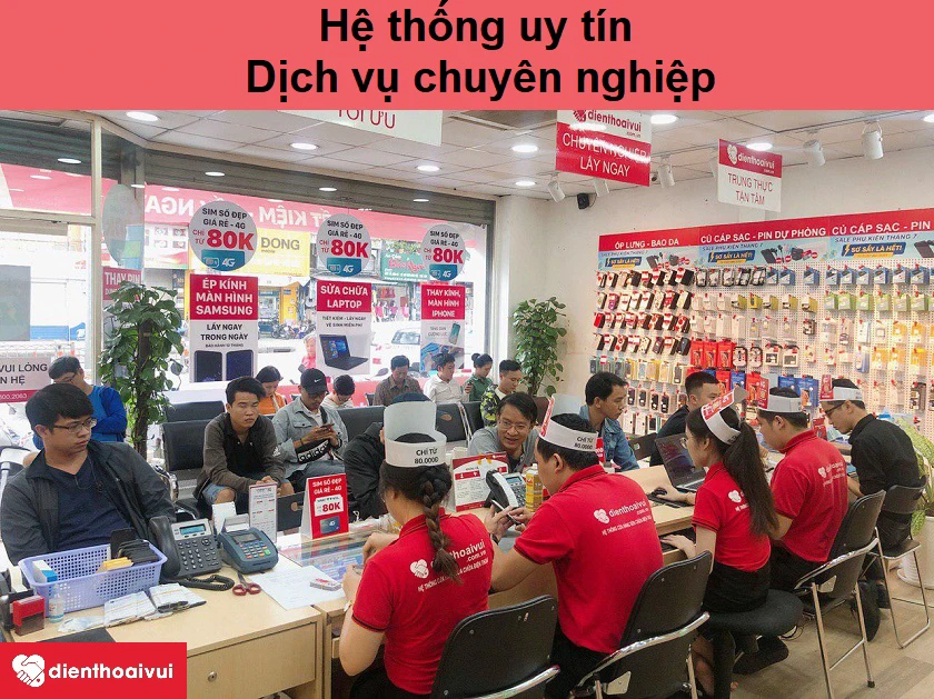 Dịch vụ sửa main thay ổ sim thẻ nhớ điện thoại chất lượng, uy t&iacute;n tại Điện Thoại Vui