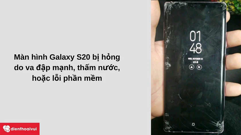 Điện thoại bị thấm nước, va đập